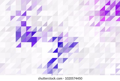 Dark Orange vector abstract colorful background, which consist of triangles. Pattern with colored triangles on white background.