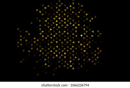 Dark Orange vector abstract colorful background, which consist of triangles. Pattern with colored triangles on white background.