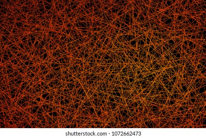 Dark Orange vector abstract colorful background, which consist of triangles. Pattern with colored triangles on white background.