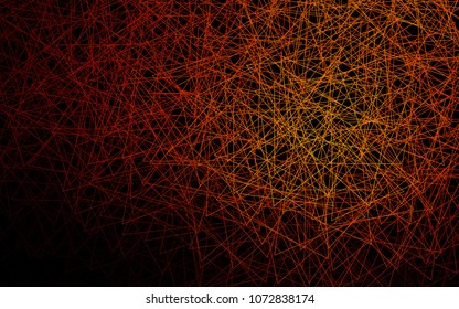 Dark Orange vector abstract colorful background, which consist of triangles. Pattern with colored triangles on white background.