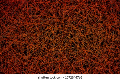 Dark Orange vector abstract colorful background, which consist of triangles. Pattern with colored triangles on white background.