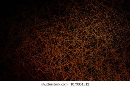 Dark Orange vector abstract colorful background, which consist of triangles. Pattern with colored triangles on white background.