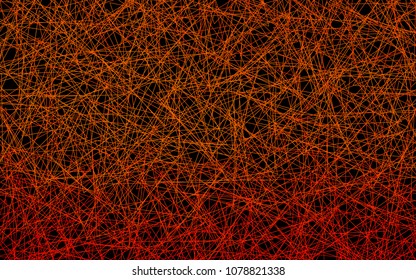 Dark Orange vector abstract colorful background, which consist of triangles. Pattern with colored triangles on white background.