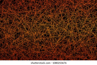 Dark Orange vector abstract colorful background, which consist of triangles. Pattern with colored triangles on white background.