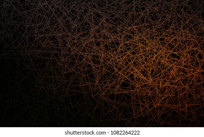 Dark Orange vector abstract colorful background, which consist of triangles. Pattern with colored triangles on white background.