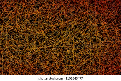 Dark Orange vector abstract colorful background, which consist of triangles. Pattern with colored triangles on white background.