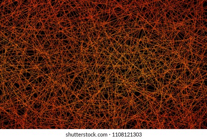 Dark Orange vector abstract colorful background, which consist of triangles. Pattern with colored triangles on white background.