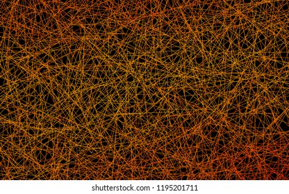 Dark Orange vector abstract colorful background, which consist of triangles. Pattern with colored triangles on white background.