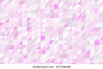 Dark Orange vector abstract colorful background, which consist of triangles. Pattern with colored triangles on white background.
