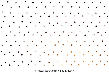 Dark Orange vector abstract colorful background, which consist of triangles. Pattern with colored triangles on white background.