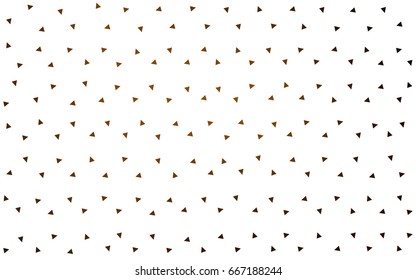 Dark Orange vector abstract colorful background, which consist of triangles. Pattern with colored triangles on white background.