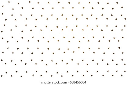 Dark Orange vector abstract colorful background, which consist of triangles. Pattern with colored triangles on white background.