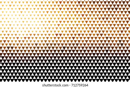 Dark Orange vector abstract colorful background, which consist of triangles. Pattern with colored triangles on white background.