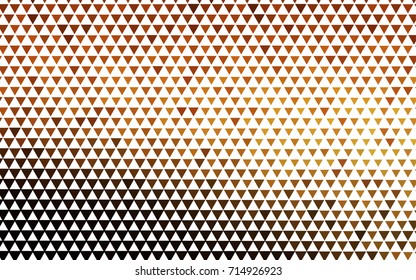 Dark Orange vector abstract colorful background, which consist of triangles. Pattern with colored triangles on white background.