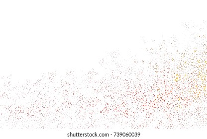 Dark Orange vector abstract colorful background, which consist of triangles. Pattern with colored triangles on white background.