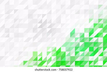 Dark Orange vector abstract colorful background, which consist of triangles. Pattern with colored triangles on white background.