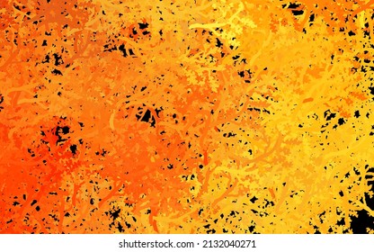 Dark Orange vector abstract design with trees, branches. Brand new colored illustration in simple style with trees. Textured pattern for websites, banners.