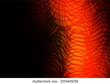 Dark Orange vector abstract doodle pattern. Doodles on blurred abstract background with gradient. The doodle design can be used for your web site.