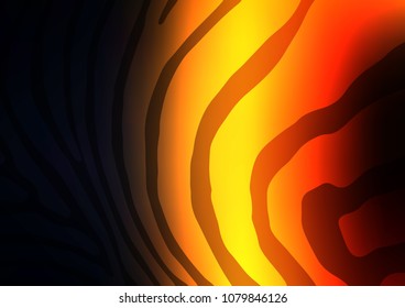 Dark Orange vector abstract doodle template. A completely new color illustration in doodle style. Brand-new style for your business design.
