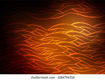 Dark Orange vector abstract doodle background. Brand-new colored illustration in blurry style with doodles. The doodle design can be used for your web site.