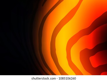 Dark Orange vector abstract doodle template. Sketchy hand drawn doodles on blurred background. The pattern can be used for wallpapers and coloring books.