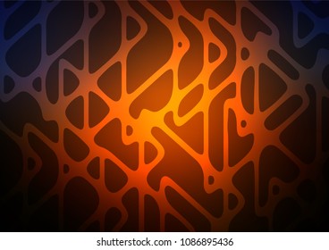 Dark Orange vector abstract doodle background. Doodles on blurred abstract background with gradient. The pattern can be used for coloring books and pages for kids.