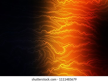 Dark Orange vector abstract doodle template. Shining colored illustration with doodles in Zen tangle style. Brand-new style for your business design.