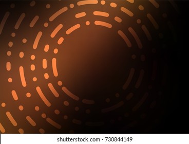 Dark Orange vector abstract doodle pattern. Geometric doodle illustration in Origami style with gradient. The elegant pattern can be used as a part of a brand book.
