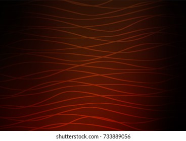 Dark Orange vector abstract doodle pattern. Glitter abstract illustration with doodles and Zen tangles. Brand-new style for your business design.