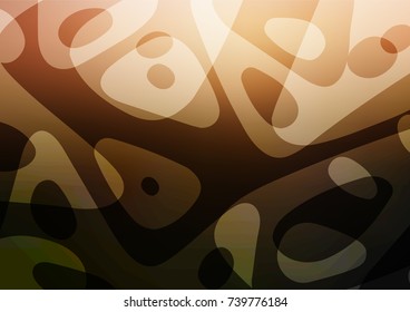 Dark Orange vector abstract doodle texture. Geometric doodle illustration in Origami style with gradient. The elegant pattern can be used as a part of a brand book.