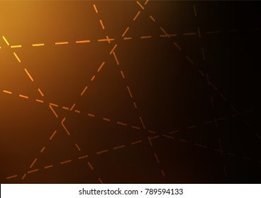 Dark Orange vector abstract doodle background. Creative illustration in blurred style with doodles and Zen tangles. Brand-new style for your business design.