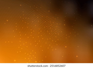 Dark Orange vector Abstract illustration with colored bubbles in nature style. Blurred decorative design in abstract style with bubbles. Simple design for your web site.