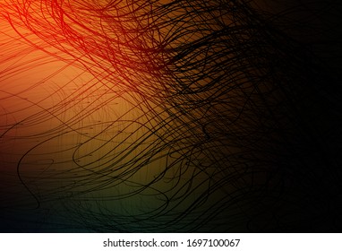 Dark Orange vector abstract layout. Creative illustration in halftone style with gradient. The best blurred design for your business.