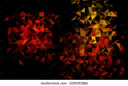 Dark Orange vector abstract mosaic pattern. Shining colored illustration in a brand-new style. Brand-new style for your business design.