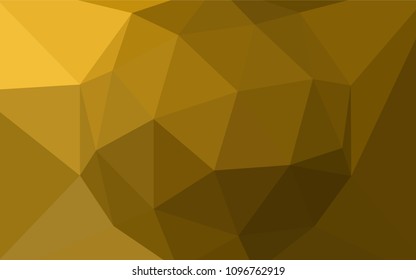Dark Orange vector abstract mosaic background. A completely new color illustration in a polygonal style. New template for your brand book.
