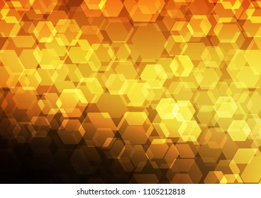 Dark Orange vector abstract mosaic pattern. Geometric illustration in Origami style with gradient.  A completely new template for your business design.