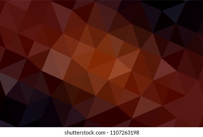 Dark Orange vector abstract mosaic pattern. Colorful illustration in abstract style with gradient. A completely new design for your business.