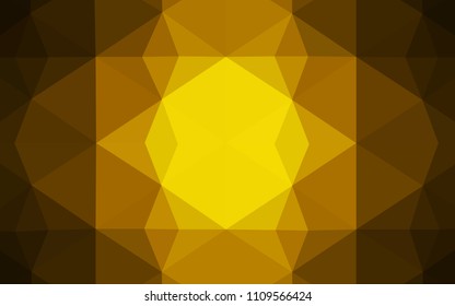 Dark Orange vector abstract mosaic backdrop. Colorful illustration in abstract style with triangles. Textured pattern can be used as a background.