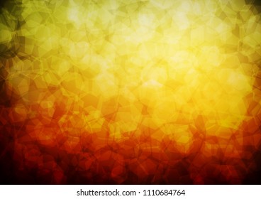 Dark Orange vector abstract mosaic template. Creative geometric illustration in Origami style with gradient. A new texture for your design.