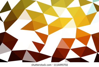 Dark Orange vector abstract mosaic abstract mosaic. Shining colored illustration in a Brand new style. A completely new design for your business.
