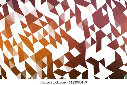 Dark Orange vector abstract mosaic pattern. Colorful abstract illustration with gradient. A completely new design for your business.