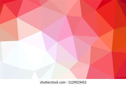 Dark Orange vector abstract mosaic backdrop. Shining colorful illustration with triangles. Textured pattern for your backgrounds.