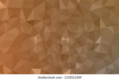 Dark Orange vector abstract mosaic pattern. Creative geometric illustration in Origami style with gradient. A new texture for your web site.