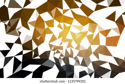 Dark Orange vector abstract mosaic pattern. A completely new color illustration in a polygonal style. A new texture for your web site.