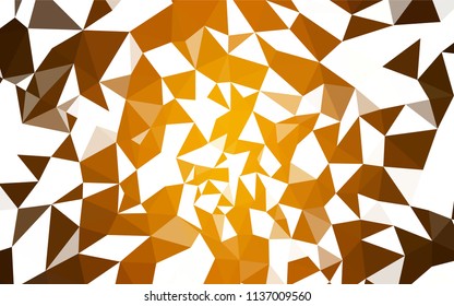 Dark Orange vector abstract mosaic pattern. Colorful illustration in polygonal style with gradient. A new texture for your web site.