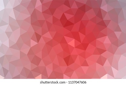Dark Orange vector abstract mosaic background. Colorful illustration in abstract style with triangles. Brand new style for your business design.