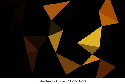 Dark Orange vector abstract mosaic background. A vague abstract illustration with gradient. A new texture for your design.