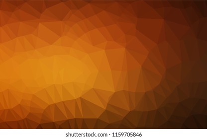 Dark Orange vector abstract mosaic background. Brand new colored illustration in blurry style with gradient. A completely new design for your business.