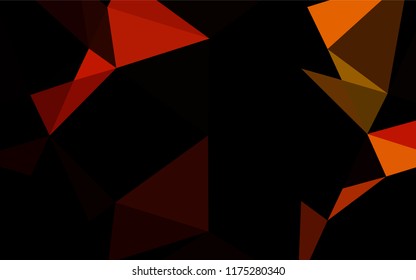 Dark Orange vector abstract mosaic background. Brand new colored illustration in blurry style with gradient. Brand new design for your business.