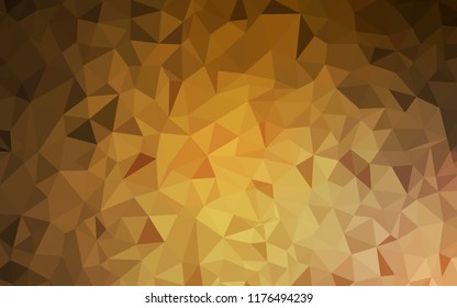 Dark Orange vector abstract mosaic pattern. Modern abstract illustration with triangles. Pattern for a brand book's backdrop.